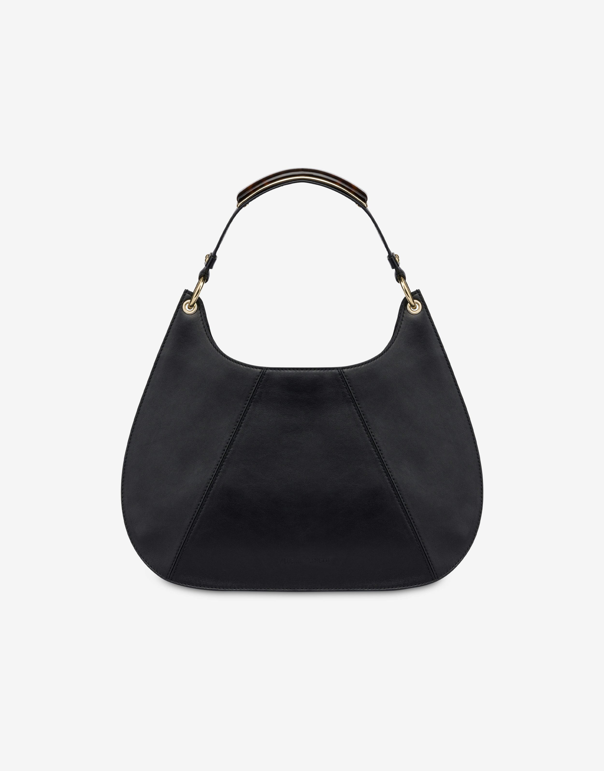 Calfskin hobo bag with Handle Gem stone 0