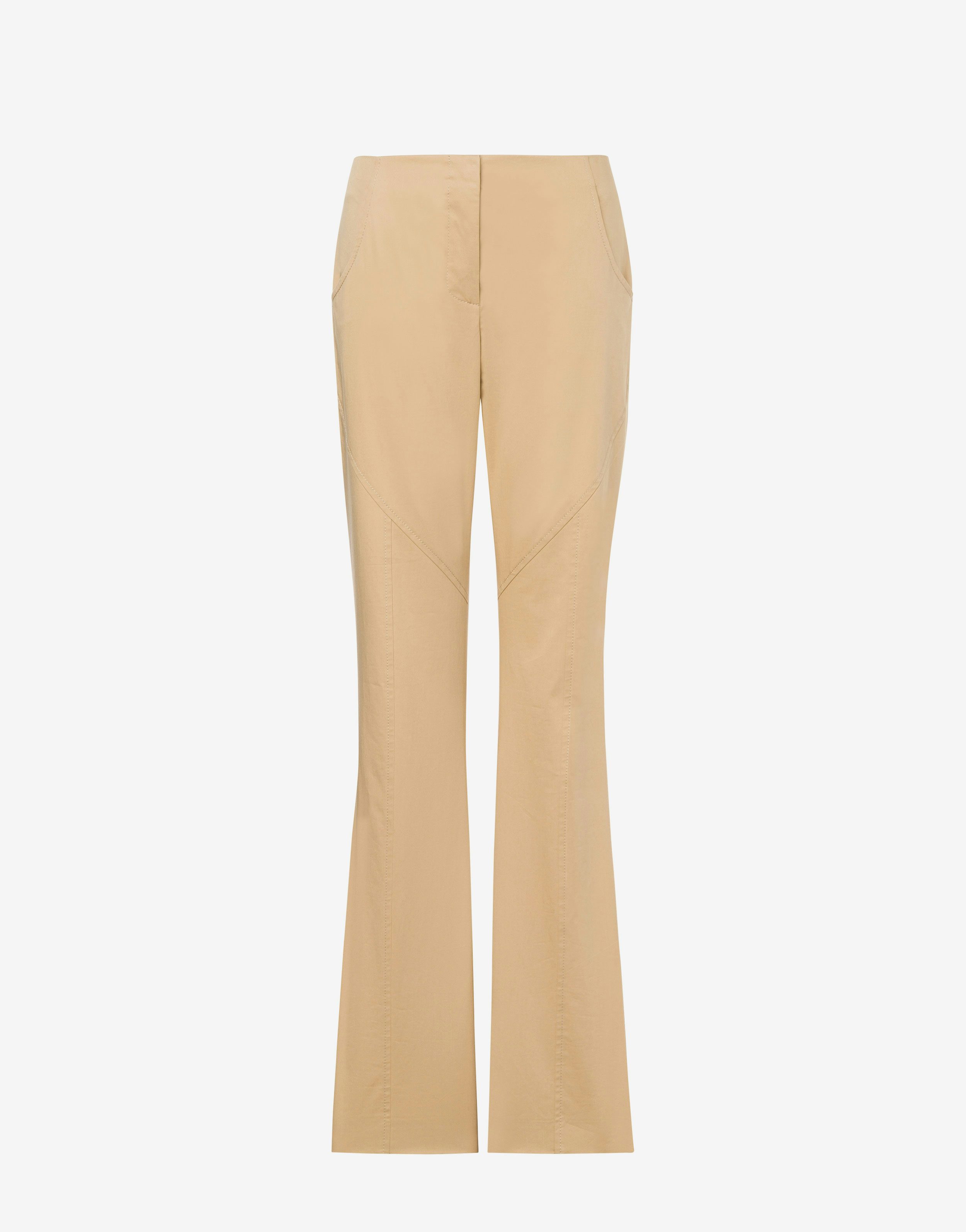 Trousers in stretch sateen 0