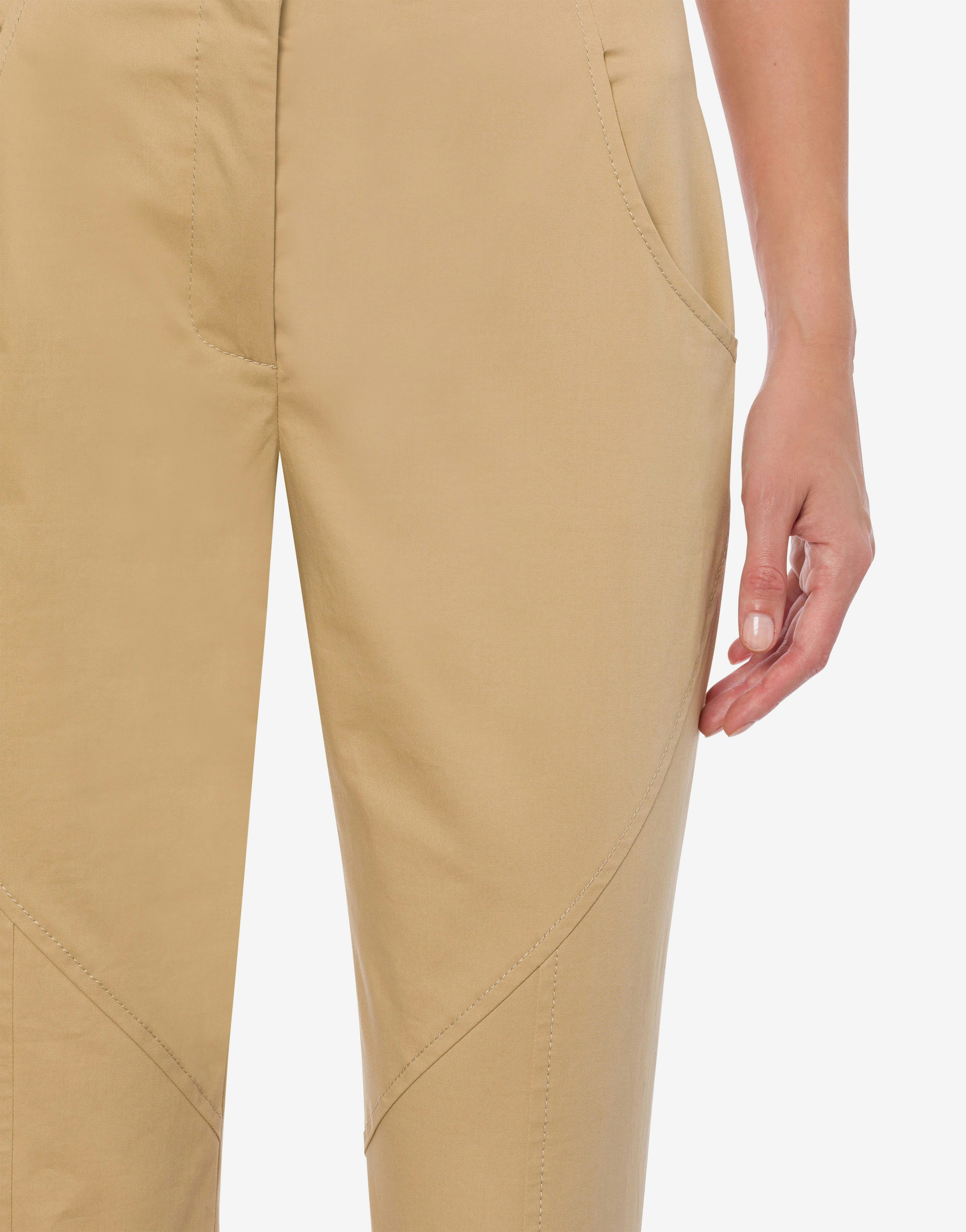 Trousers in stretch sateen 4