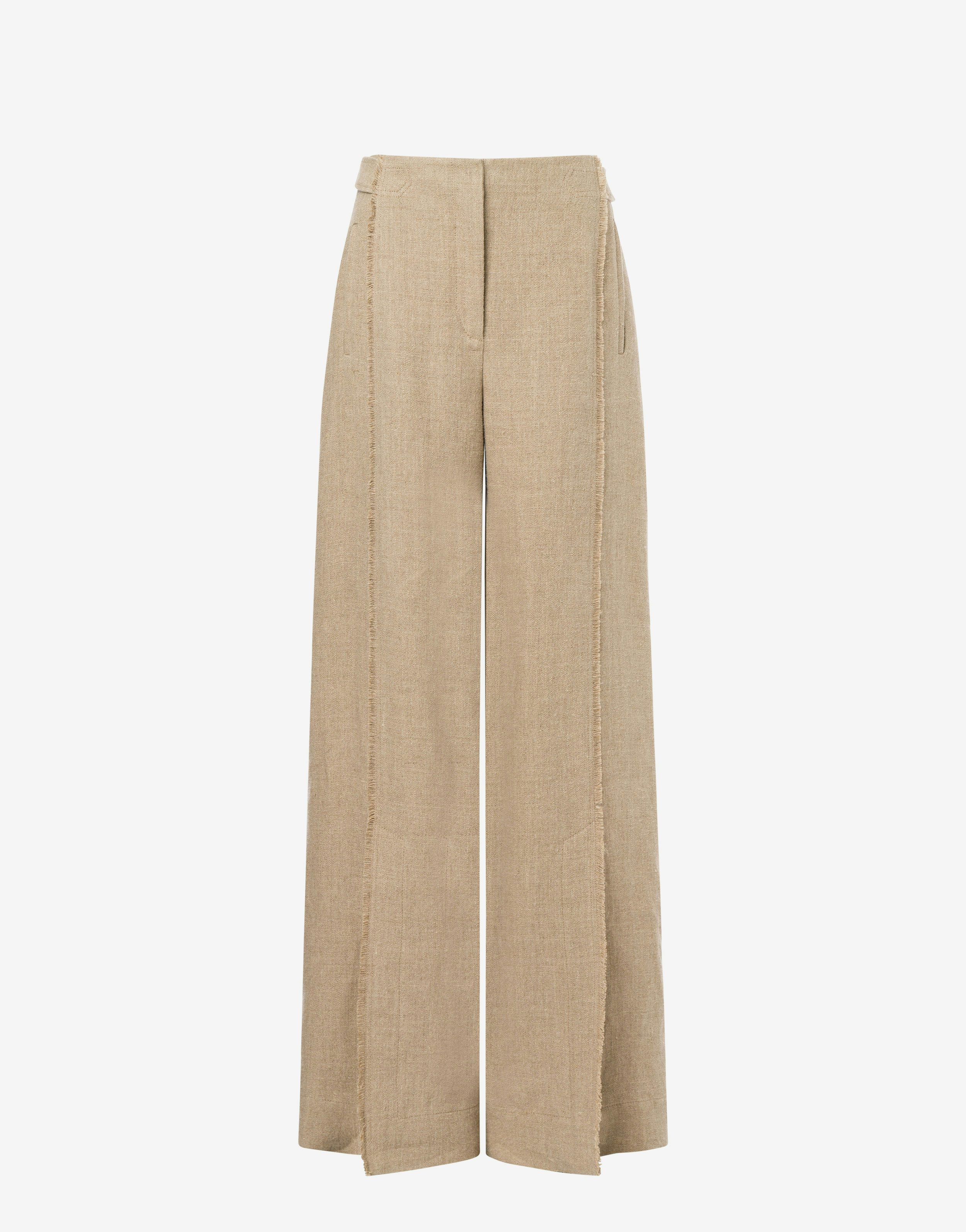 Palazzo trousers in basketweave 1