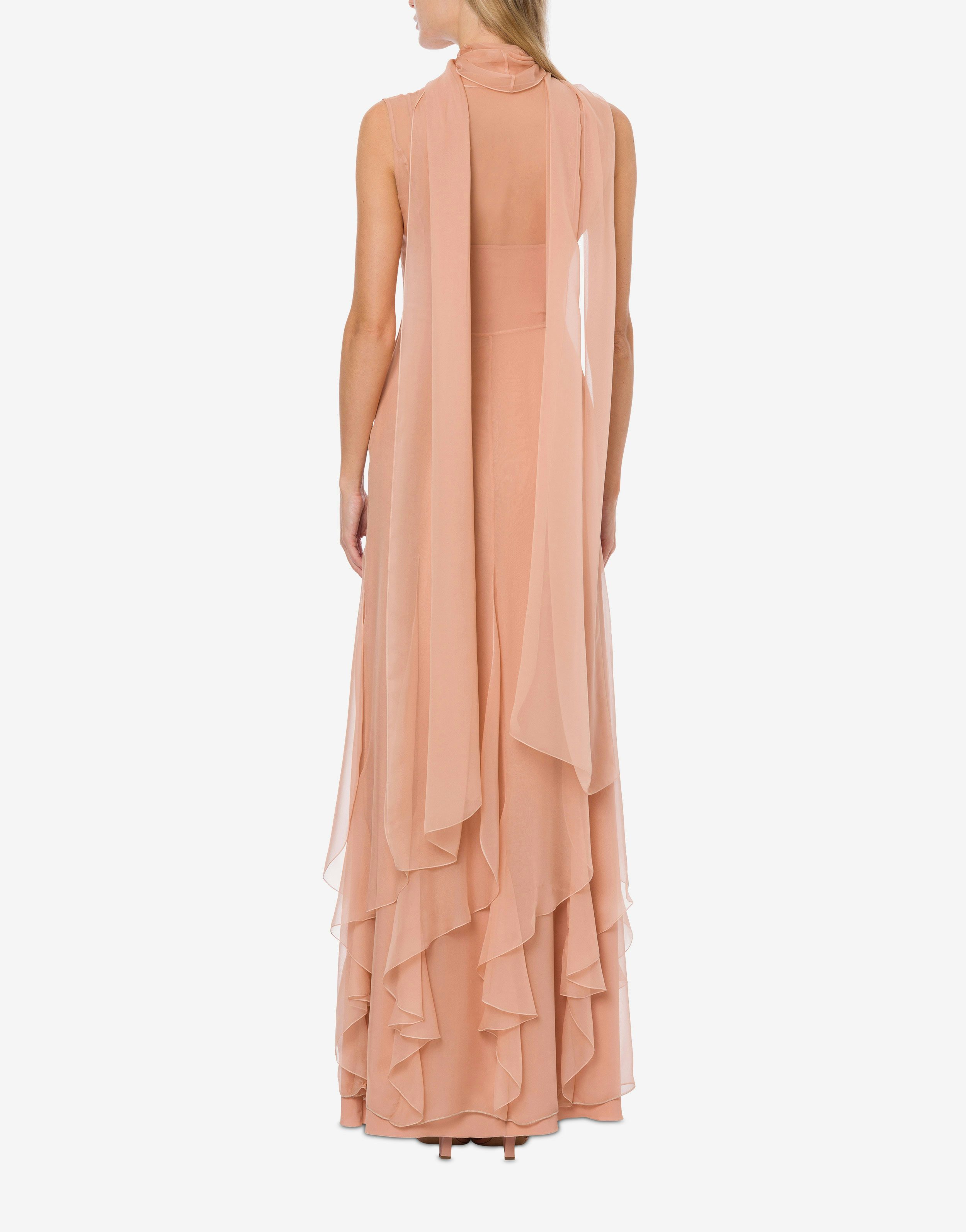 Scarf dress in organic chiffon 3