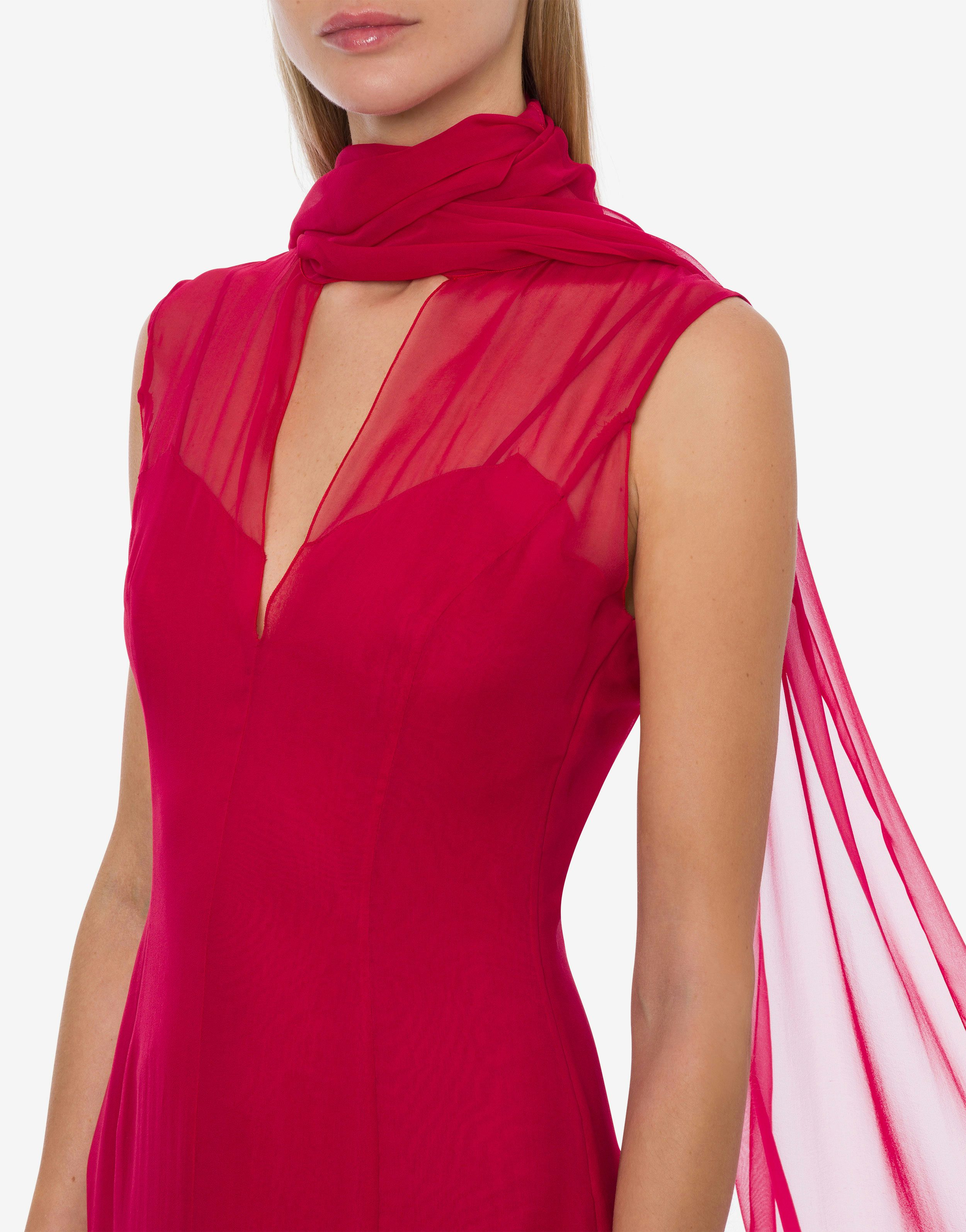 Buy Scarf dress in organic chiffon Alberta Ferretti