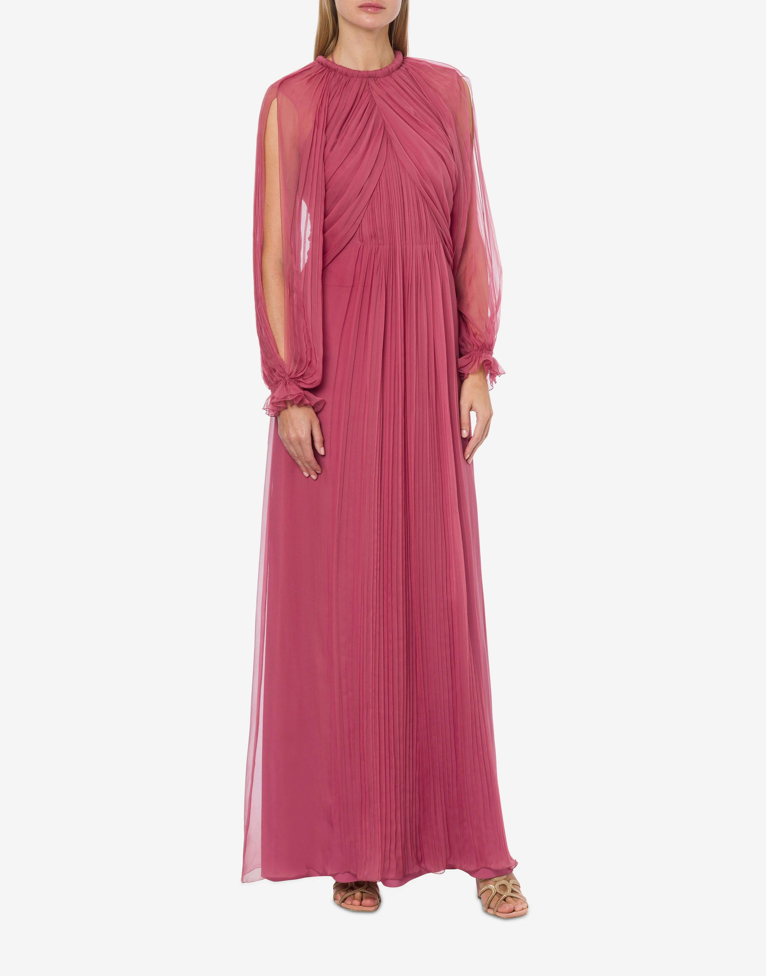 Long dress in organic chiffon 2