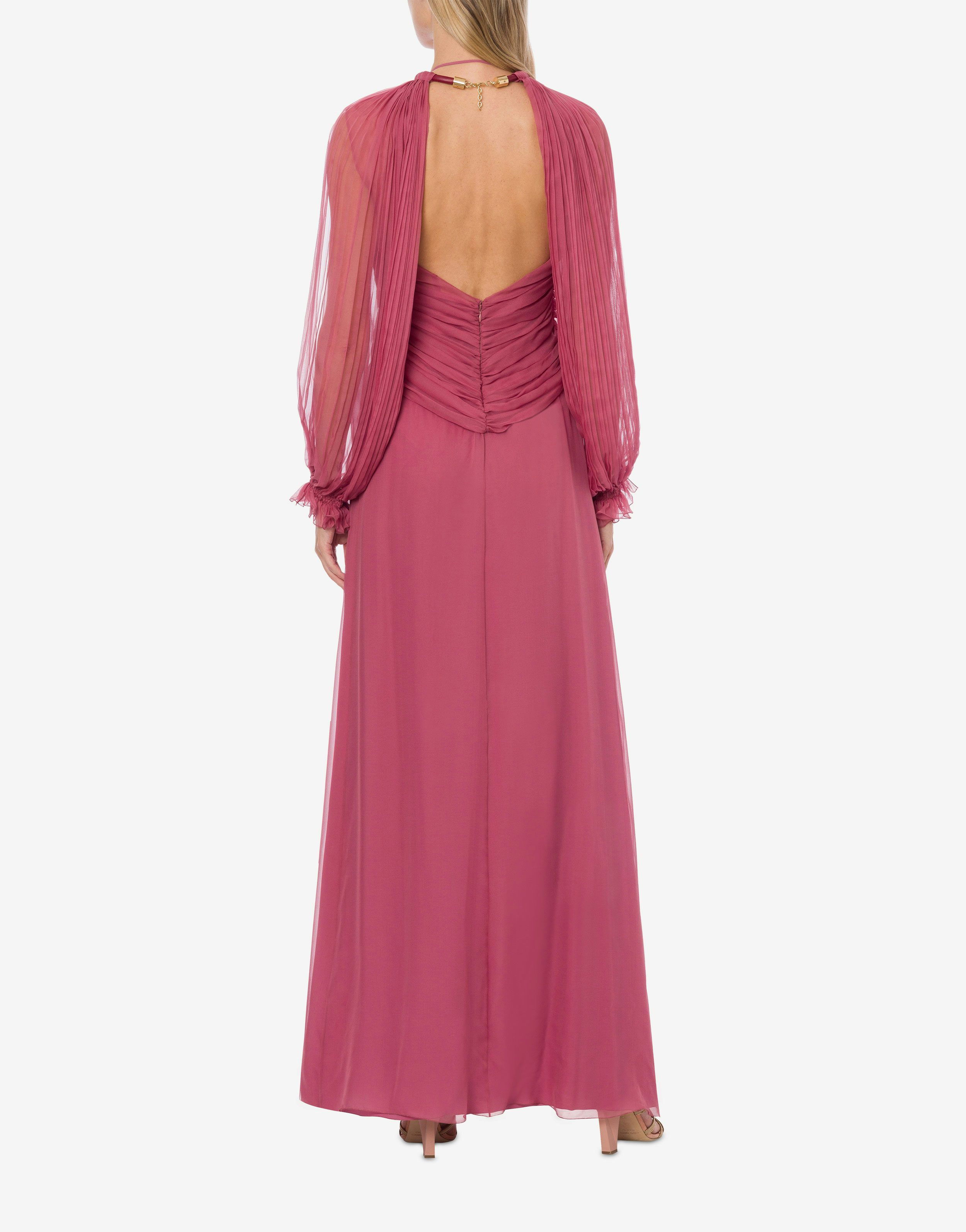 Long dress in organic chiffon 3