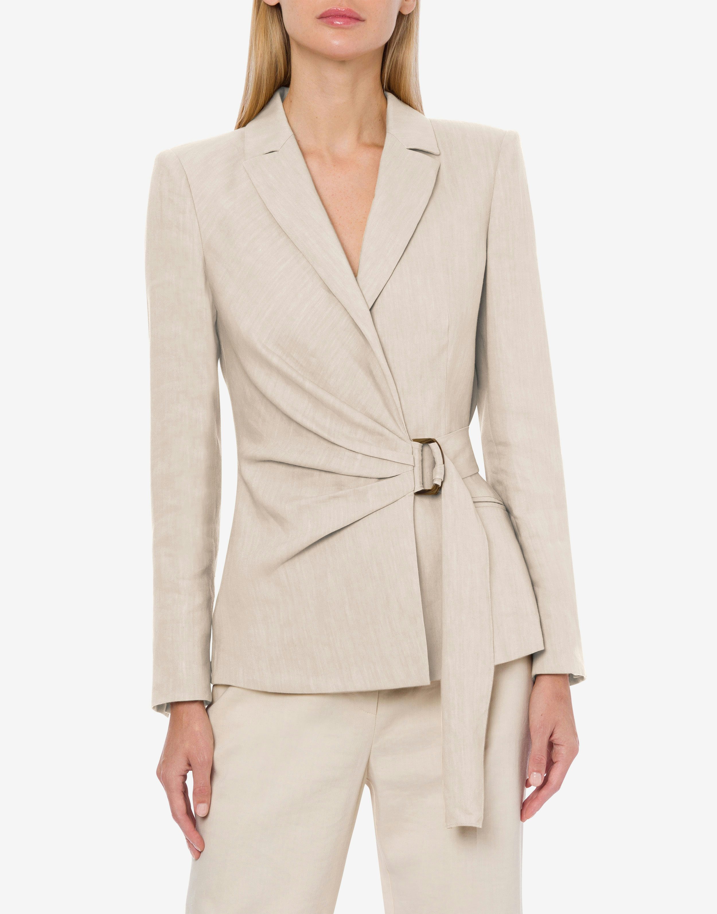 Jacket in stretch linen blend twill 2