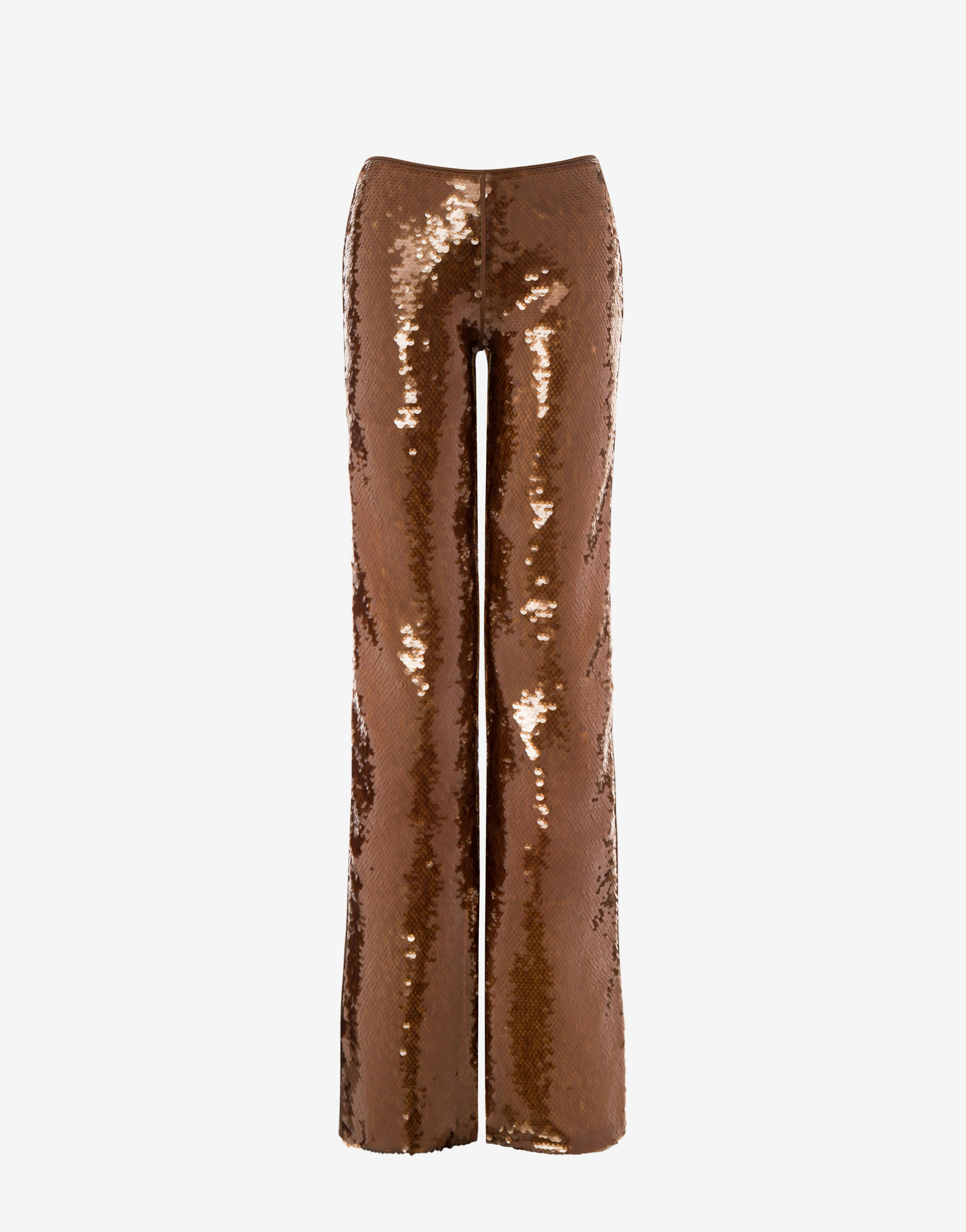 Sequin flare trousers 0