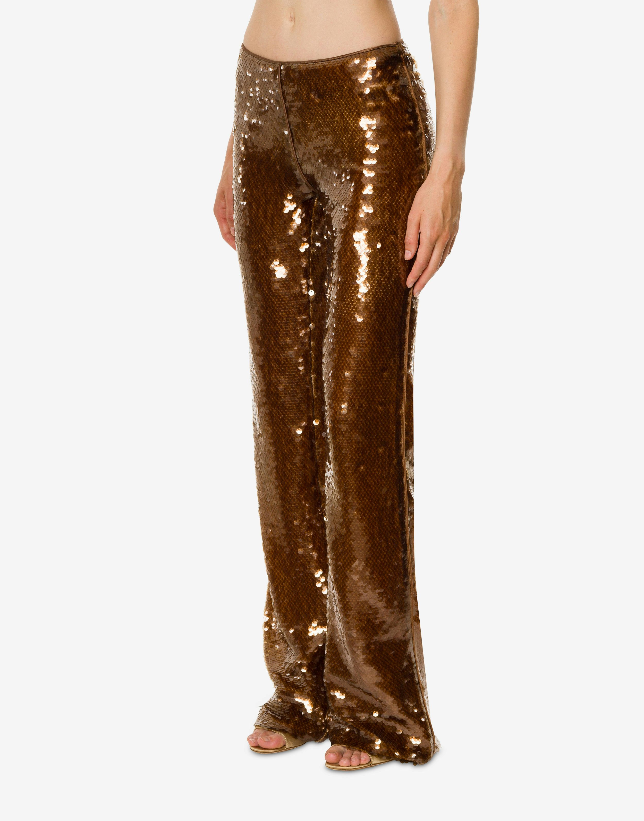 Sequin flare trousers 2