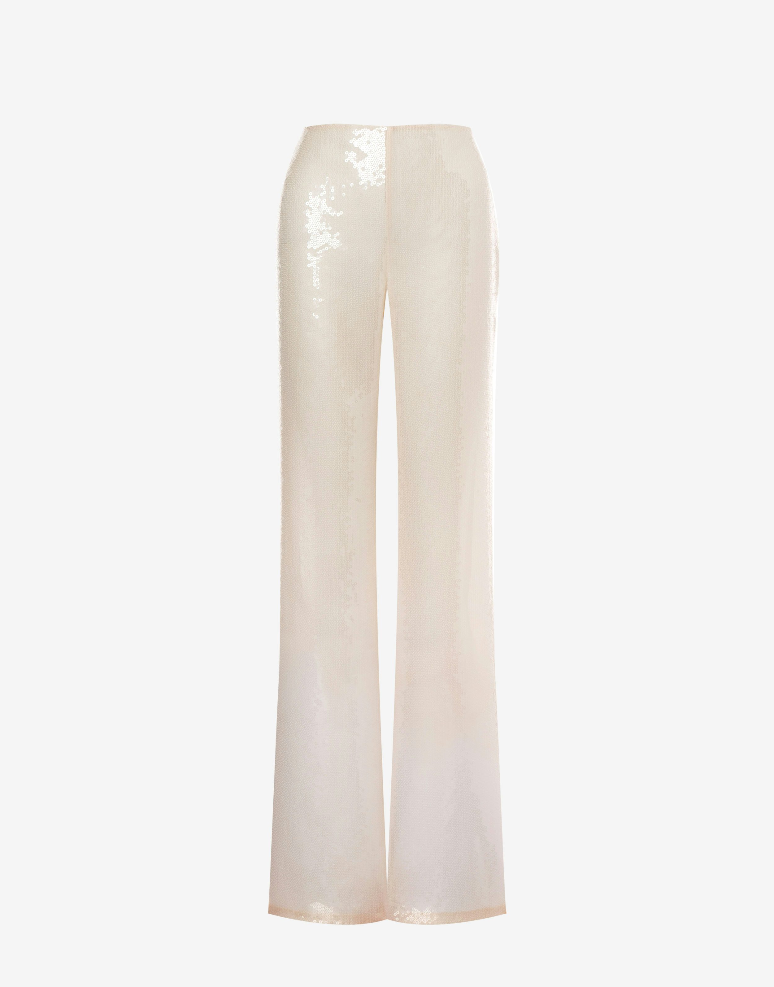 Flare trousers with sequins on organza 0