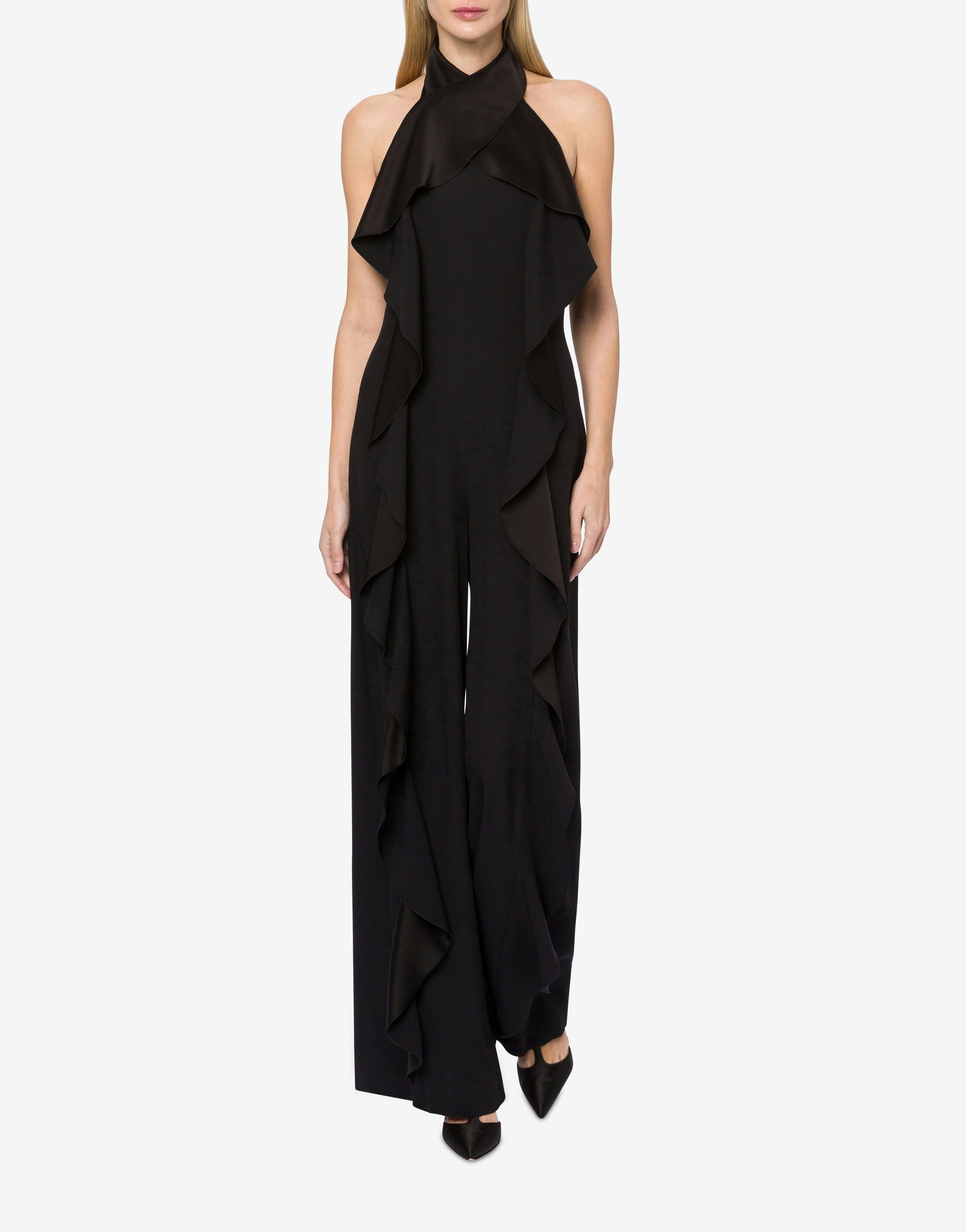 Enver satin jumpsuit with ruffles 2