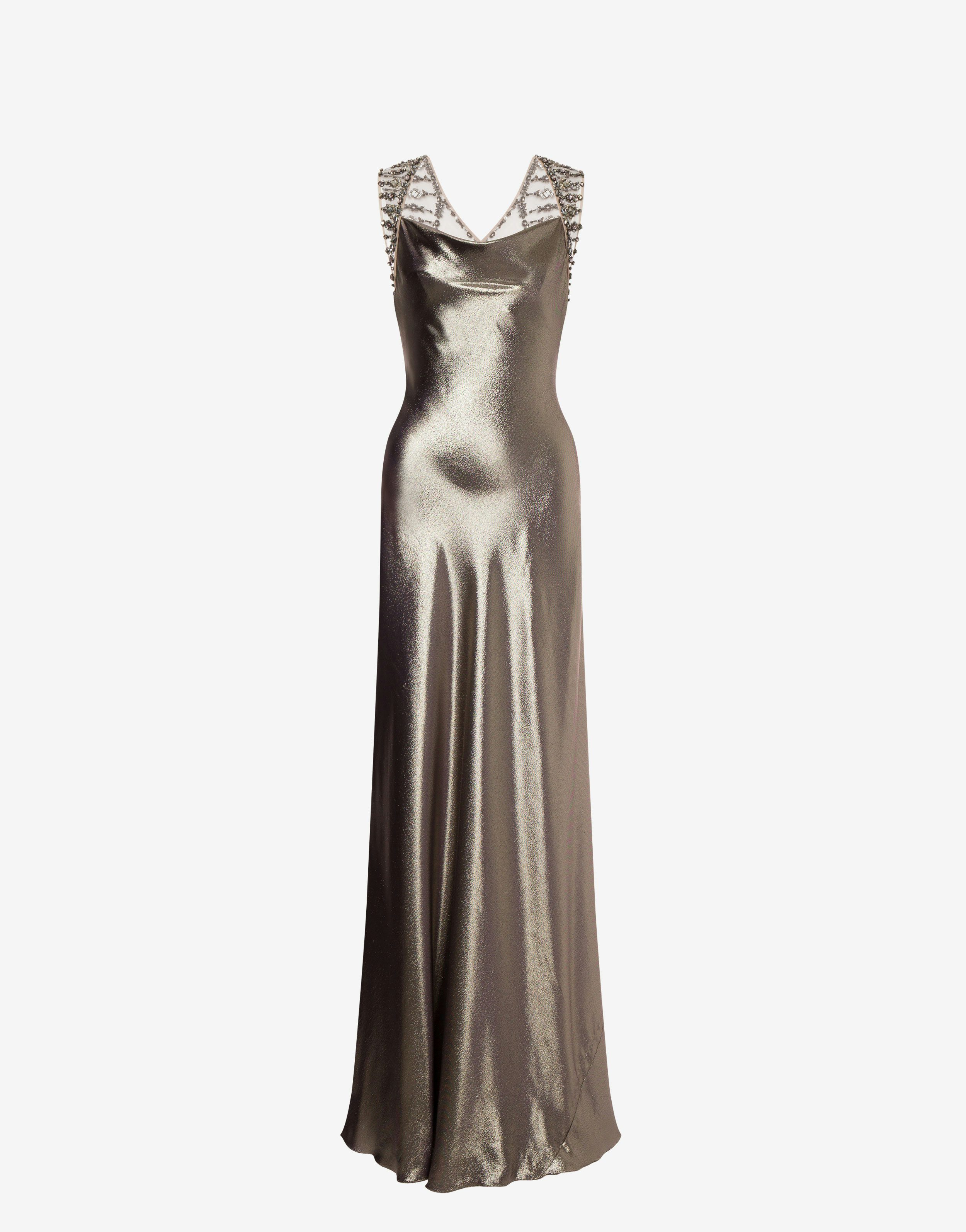 Metallic silk dress hotsell