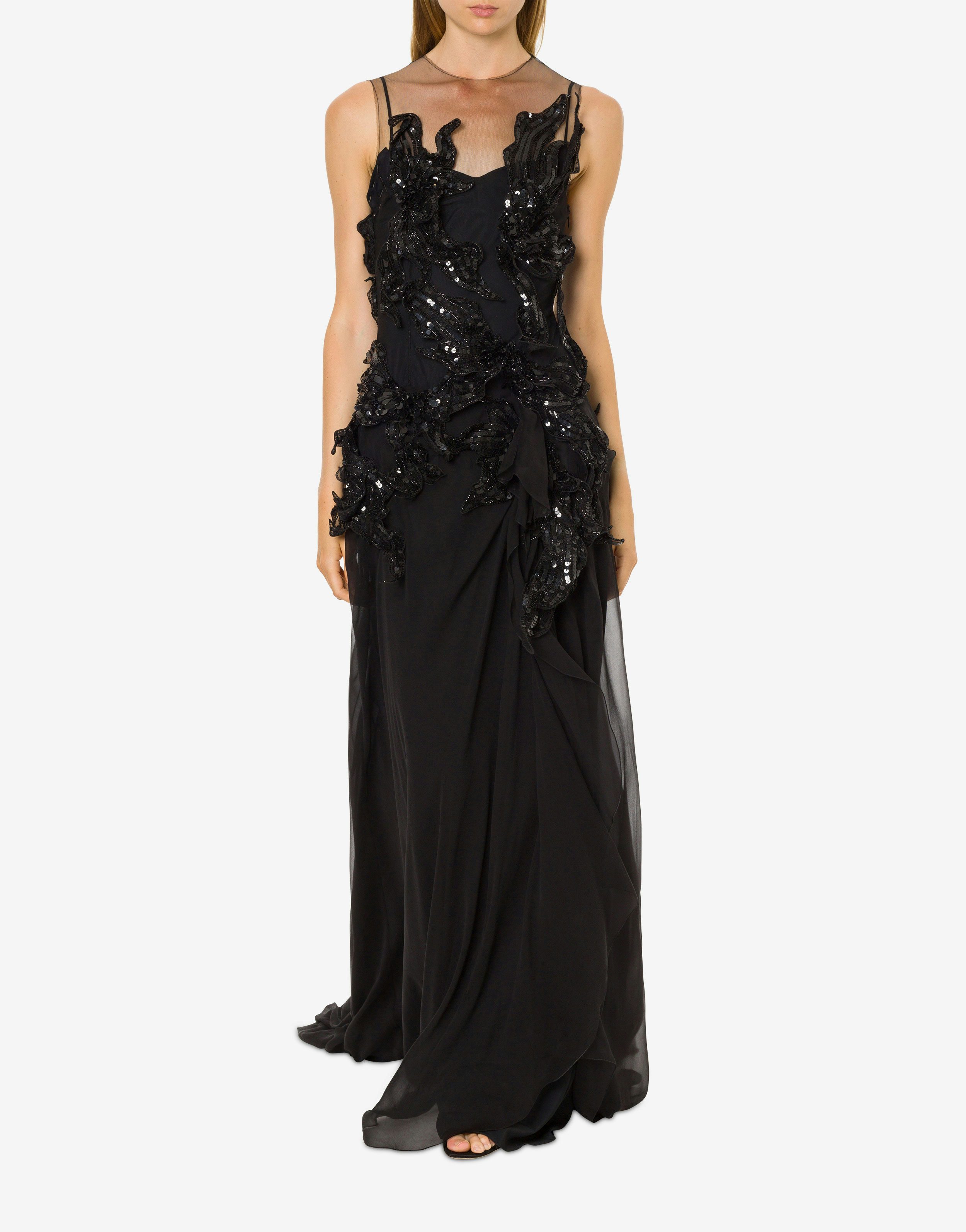 Long dress with sequin embroidery 2