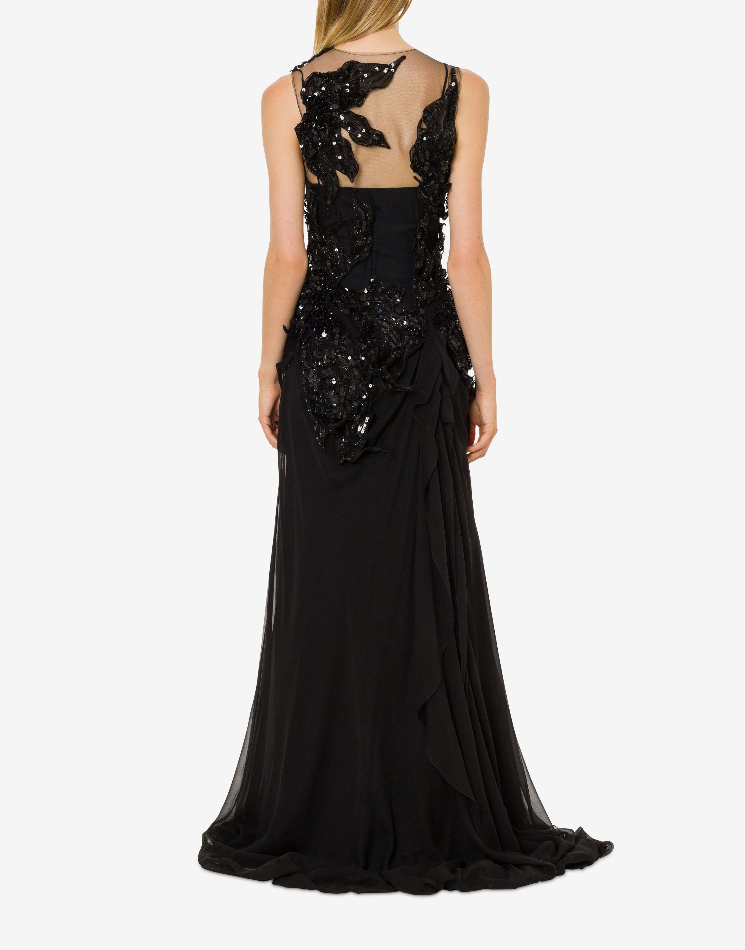 Long dress with sequin embroidery 3