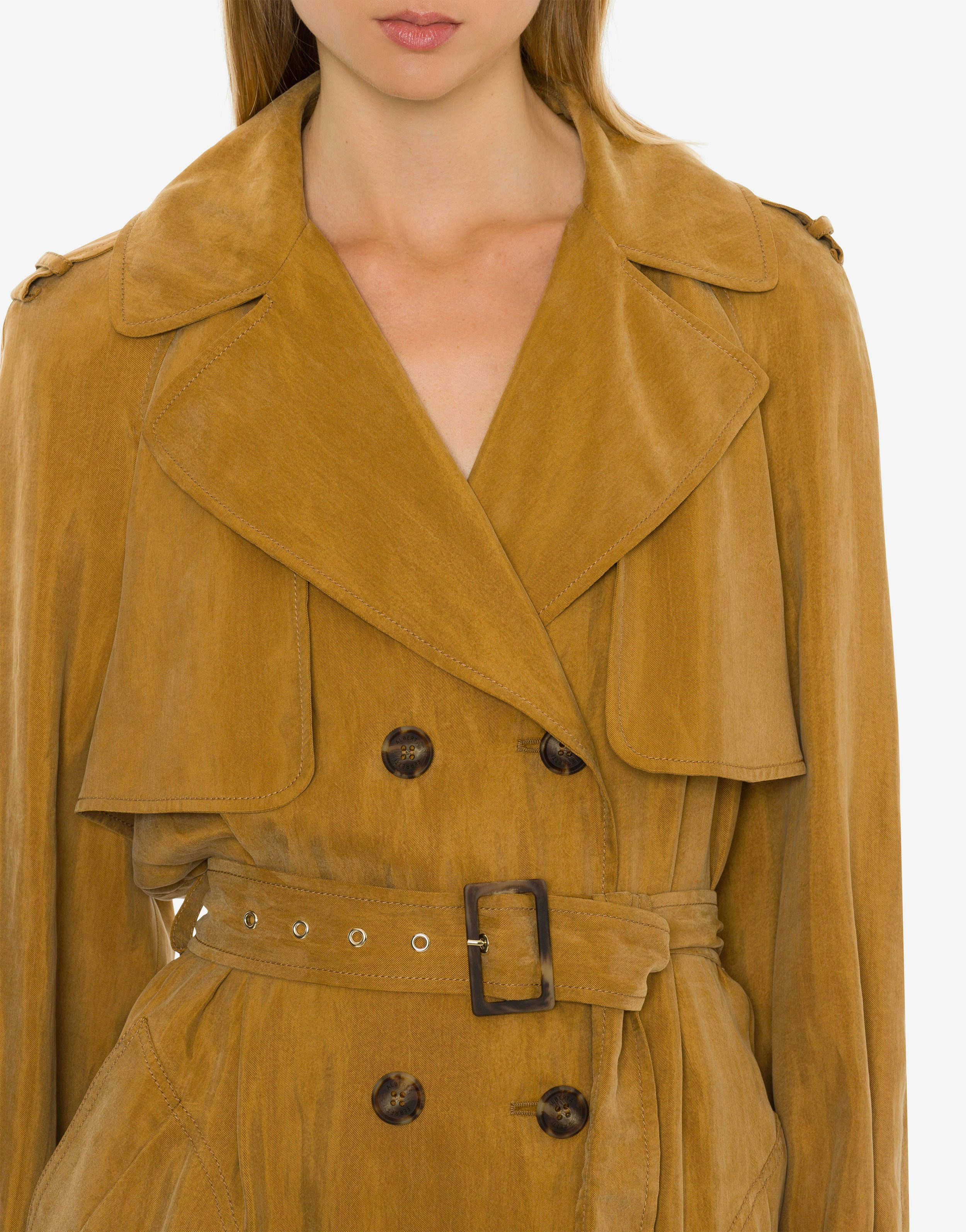 Washed twill trench coat 4