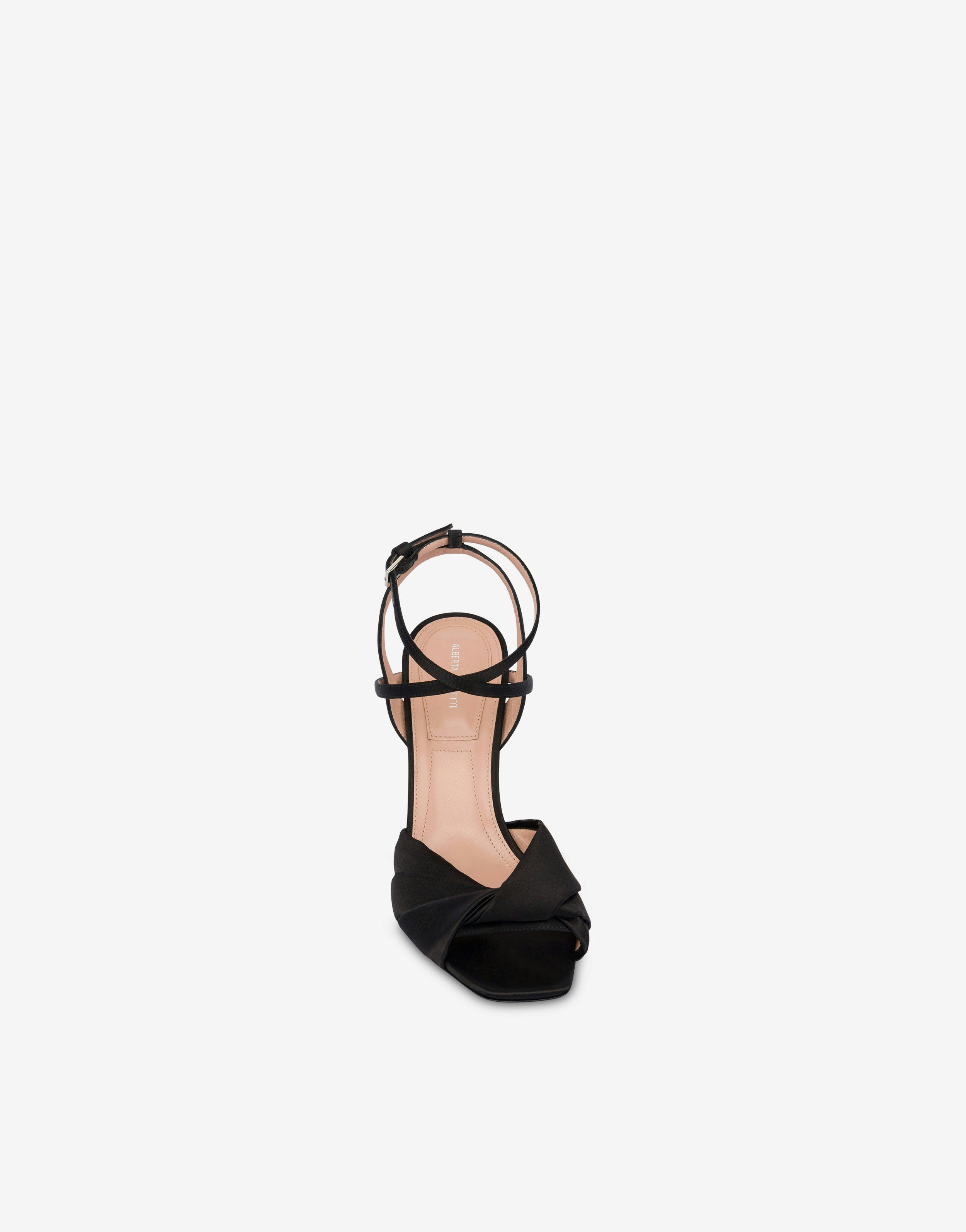 Evening satin sandals 2