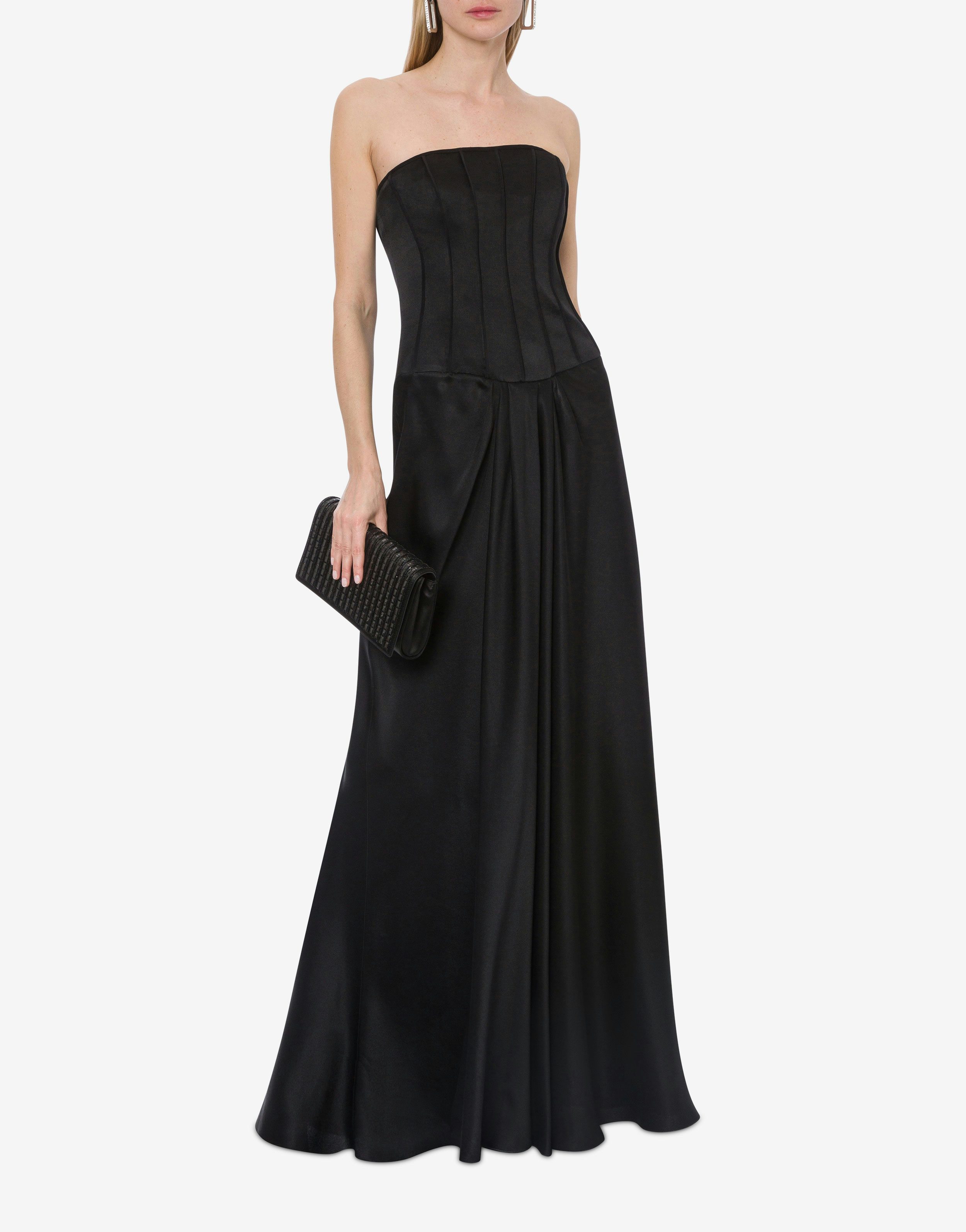 Acheter Robe bustier longue en satin Alberta Ferretti