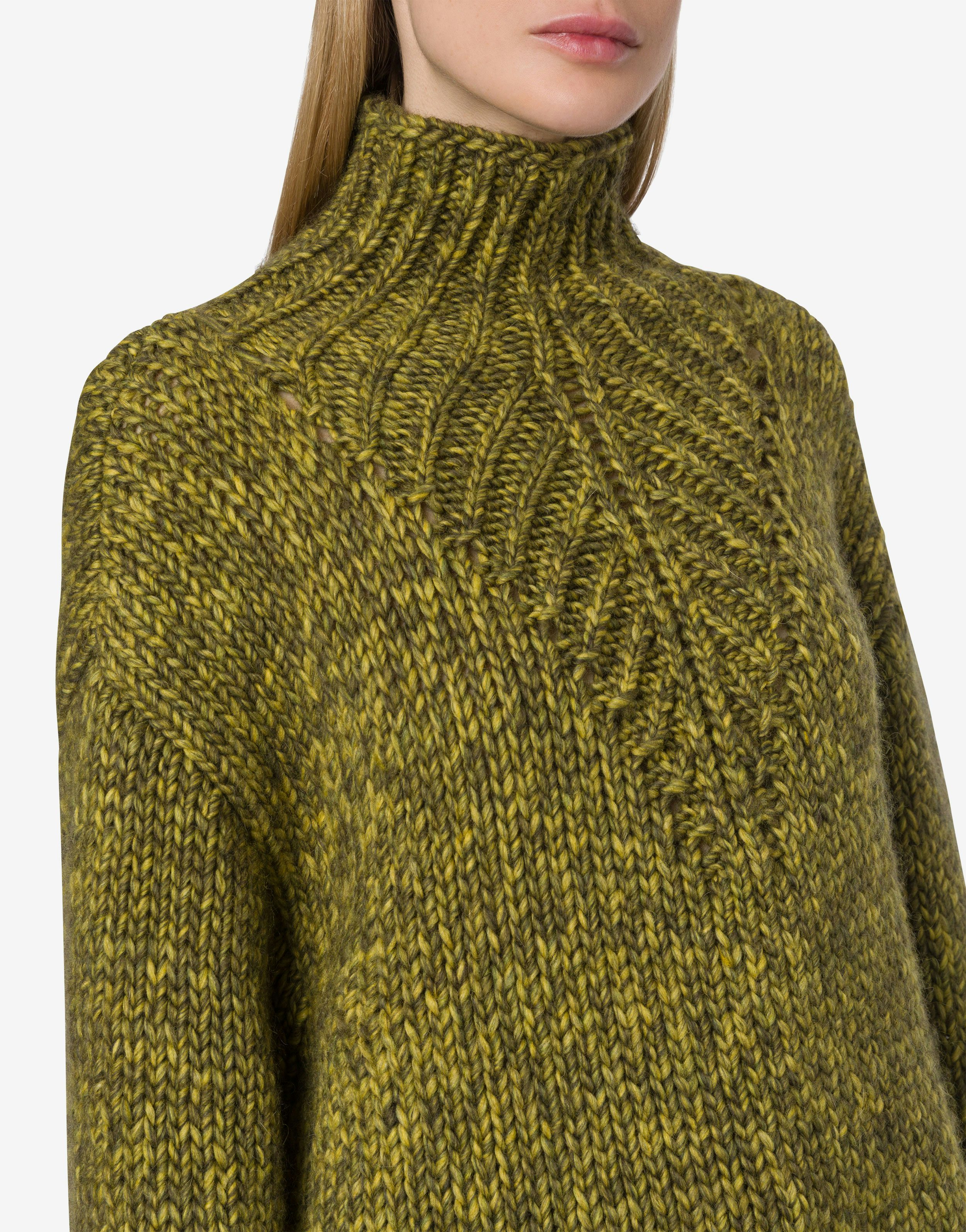 Printed wool-blend cordonnet sweater 3